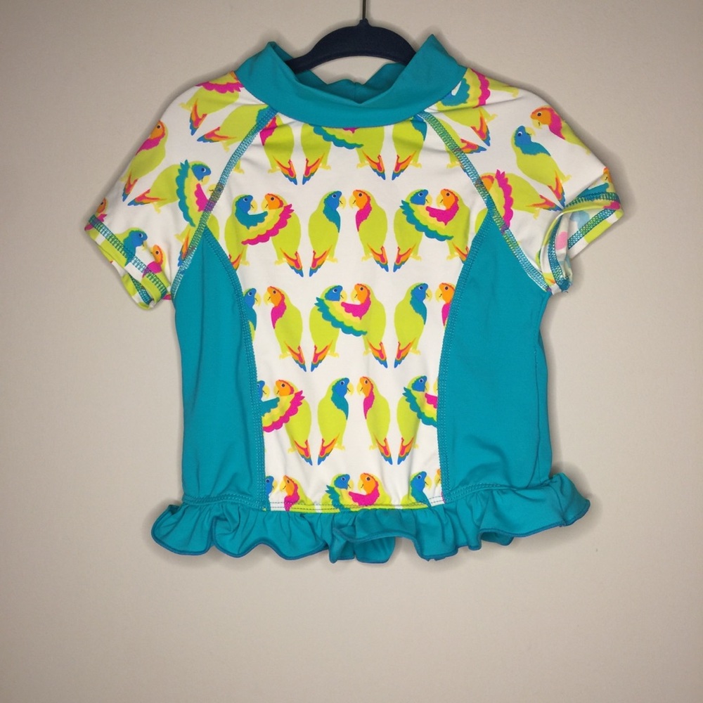 Garnet Hill Girls Printed Rash Guard